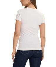 GUESS SS CN PEONY TRIANGLE T-shirt à manches courtes avec imprimé pierre en sourdine - T-shirt - 2