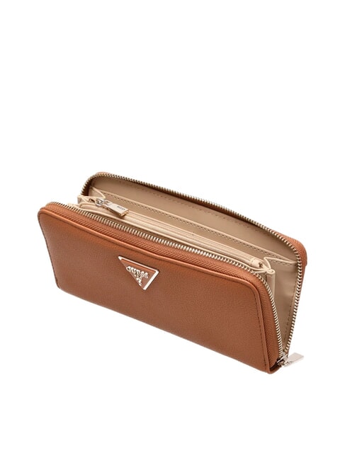 LAUREL 2 Grand portefeuille zippé avec dragonne COGNAC - Portefeuilles Femme