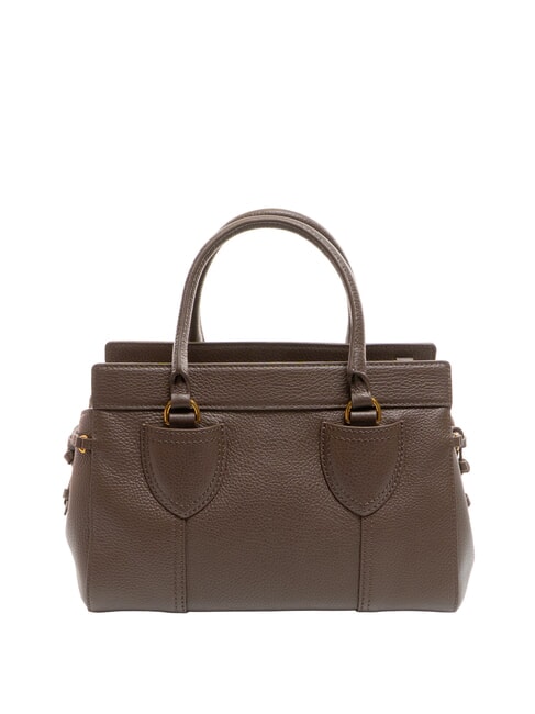 YORK Sac à main en cuir martelé fondant marron - Sacs pour Femme