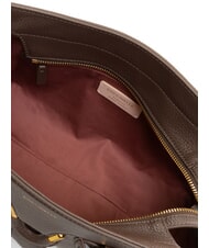 COCCINELLE YORK Sac à main en cuir martelé fondant marron - Sacs pour Femme - 6