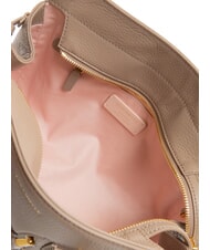 COCCINELLE YORK Sac à main en cuir martelé taupe chaud - Sacs pour Femme - 6