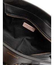COCCINELLE YORK Sac à main en cuir martelé Noir - Sacs pour Femme - 5