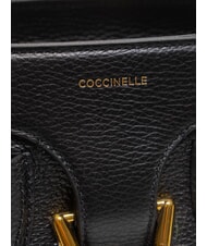 COCCINELLE YORK Sac à main en cuir avec boucle Noir - Sacs pour Femme - 5