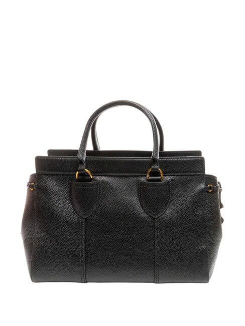 YORK Sac à main en cuir avec boucle Noir - Sacs pour Femme