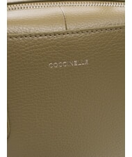 COCCINELLE SWAP Sac cartable en cuir avec bandoulière vert laurier - Sacs pour Femme - 5