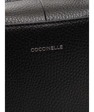 COCCINELLE SWAP Sac cartable en cuir avec bandoulière Noir - Sacs pour Femme - 5