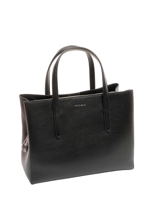 SWAP Sac en cuir avec bandoulière Noir - Sacs pour Femme