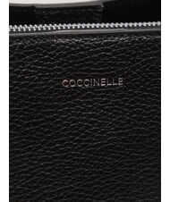 COCCINELLE SWAP Sac en cuir avec bandoulière Noir - Sacs pour Femme - 5