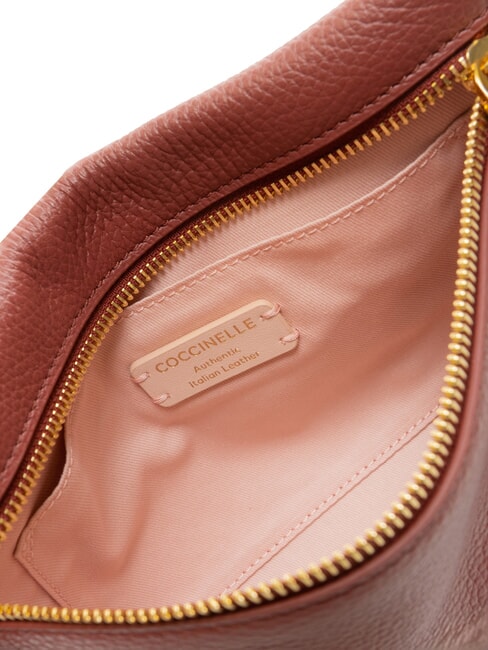 HYLE Petit sac à bandoulière plat en cuir Brandy - Sacs pour Femme