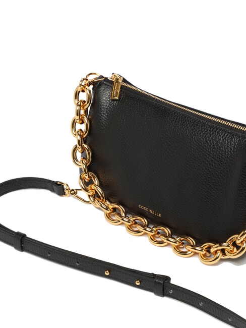 ISIDE Petit sac à bandoulière en cuir Noir - Sacs pour Femme