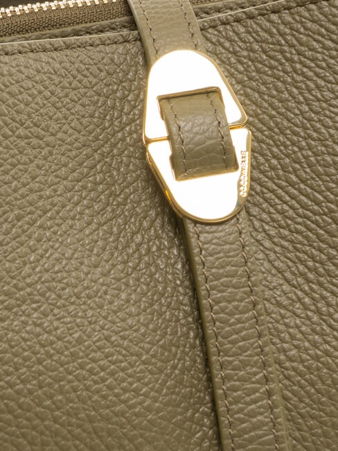 CHARA Sac à bandoulière en cuir vert laurier - Sacs pour Femme