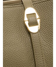 COCCINELLE CHARA Sac à bandoulière en cuir vert laurier - Sacs pour Femme - 4