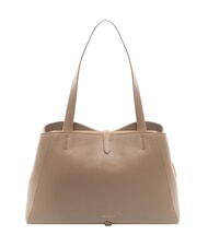 COCCINELLE CHARA Sac à bandoulière en cuir taupe chaud - Sacs pour Femme - 3