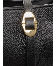 COCCINELLE CHARA Sac à bandoulière en cuir Noir - Sacs pour Femme - 5