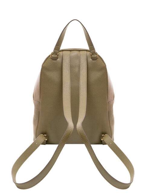 JEN Sac à dos rond en cuir avec poche vert laurier - Sacs pour Femme