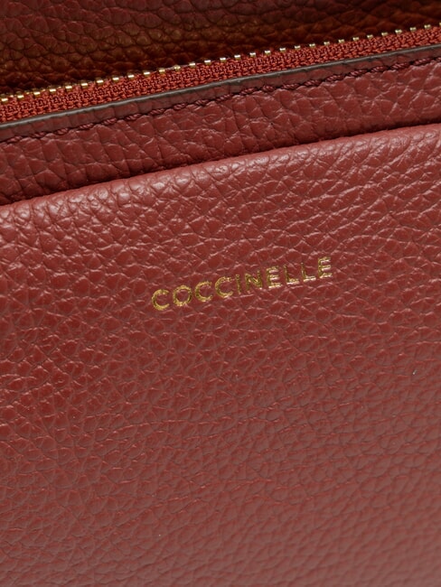 JEN Sac à dos rond en cuir avec poche Brandy - Sacs pour Femme