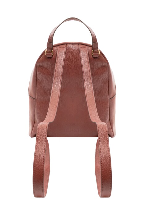 JEN Sac à dos rond en cuir avec poche Brandy - Sacs pour Femme