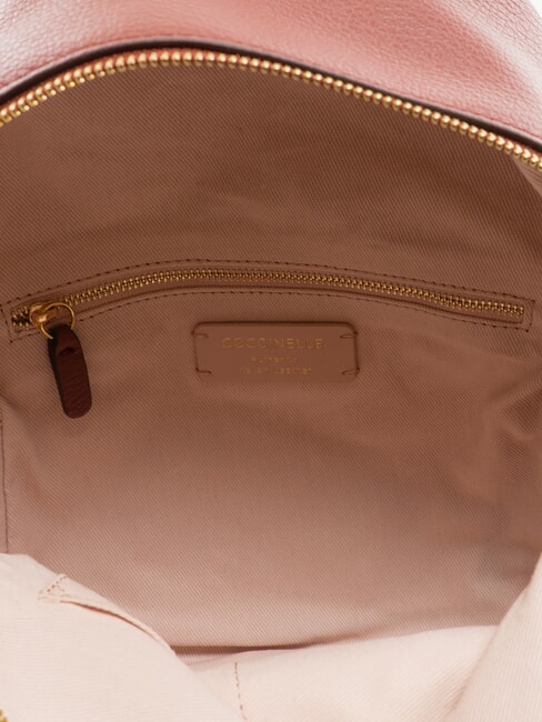 JEN Sac à dos rond en cuir avec poche Brandy - Sacs pour Femme