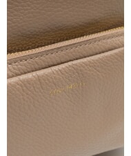 COCCINELLE JEN Sac à dos rond en cuir avec poche taupe chaud - Sacs pour Femme - 5