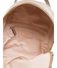 COCCINELLE JEN Sac à dos rond en cuir avec poche taupe chaud - Sacs pour Femme - 6