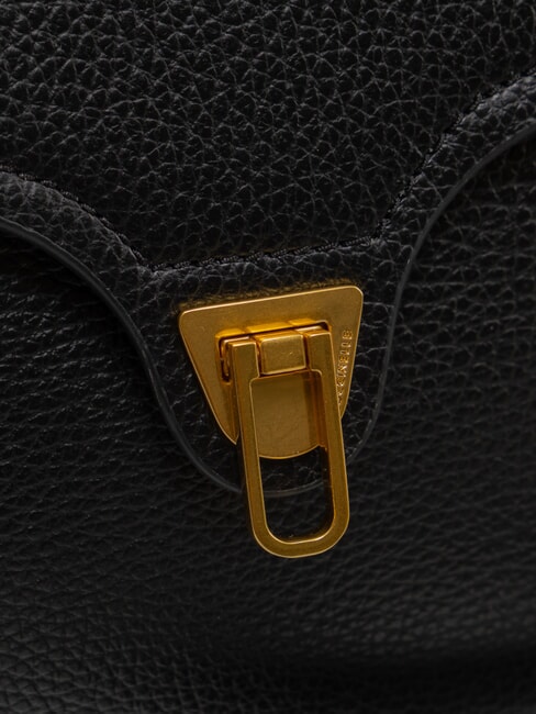 MARVIN Mini sac à main en cuir avec bandoulière Noir - Sacs pour Femme