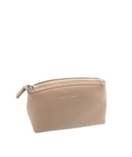COCCINELLE AGATEA Trousse de beauté en cuir taupe chaud - Pochettes & Trousses - 2