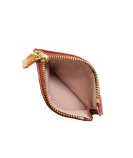 COCCINELLE ROUNDED PRINTED Petit porte-cartes en cuir avec zip Brandy - Portefeuilles Femme - 3