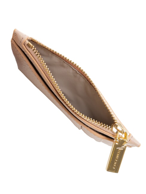 ROUNDED PRINTED Porte-cartes plat en cuir avec zip rosaces - Portefeuilles Femme