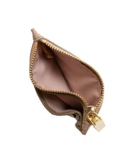 COCCINELLE ROUNDED PRINTED Porte-cartes plat en cuir avec zip taupe chaud - Portefeuilles Femme - 3