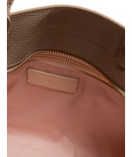 COCCINELLE KLICHE Sac à main en cuir avec bandoulière taupe chaud - Sacs pour Femme - 6