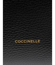 COCCINELLE KLICHE Sac à main en cuir avec bandoulière Noir - Sacs pour Femme - 5
