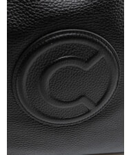COCCINELLE CALLISTO Sac shopping en cuir avec logo en relief Noir - Sacs pour Femme - 6