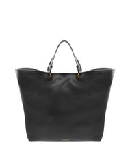 COCCINELLE CALLISTO Sac shopping en cuir avec logo en relief Noir - Sacs pour Femme - 3