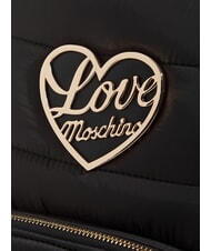 LOVE MOSCHINO AIR WAVE Sac à dos bouffant avec poche Noir - Sacs pour Femme - 3
