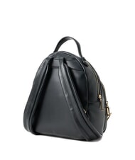 LOVE MOSCHINO ZIPLINE Sac à dos rond avec poche Noir - Sacs pour Femme - 3