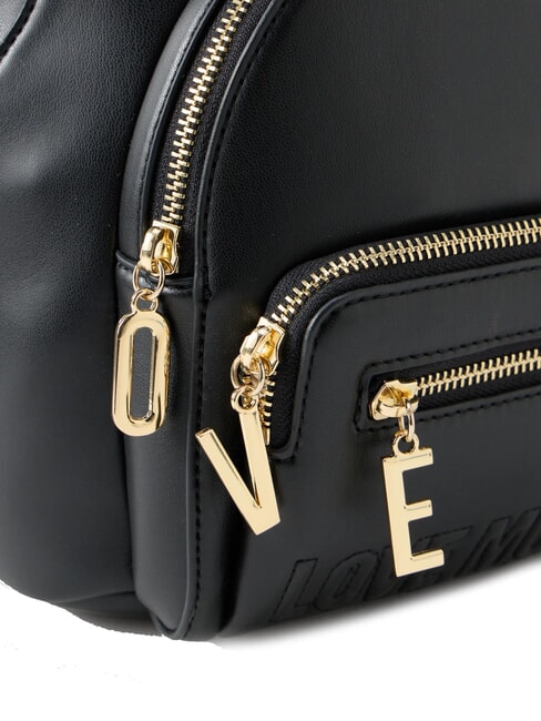 ZIPLINE Sac à dos rond avec poche Noir - Sacs pour Femme