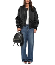 LOVE MOSCHINO ZIPLINE Sac à dos rond avec poche Noir - Sacs pour Femme - 5