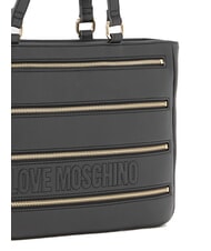 LOVE MOSCHINO ZIPLINE Sac à bandoulière Noir - Sacs pour Femme - 3