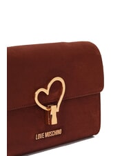 LOVE MOSCHINO SMART DAILY Sac à bandoulière avec rabat rouiller - Sacs pour Femme - 3