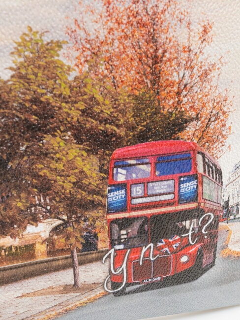 YESBAG Clutch Pochette avec bandouli&egrave;re Rue de Londres - Sacs pour Femme