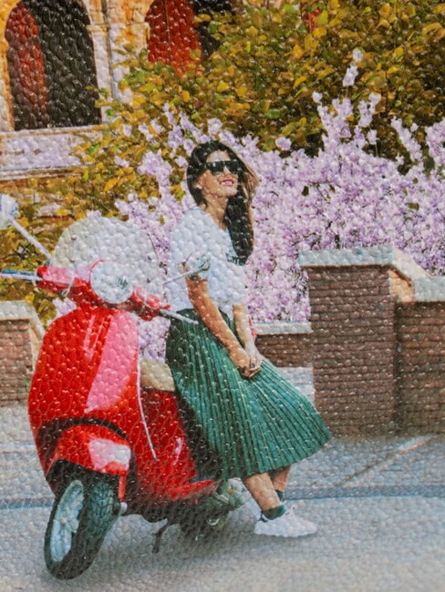 YESBAG M Sac &agrave; bandouli&egrave;re L'amour italien - Sacs pour Femme