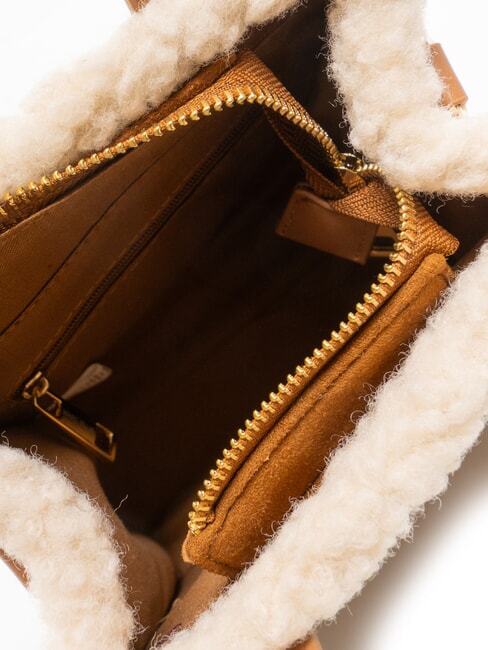 SHERPA Mini sac à main avec bandoulière cuir foncé - Sacs pour Femme