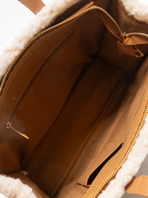 SHERPA Sac à main moyen avec bandoulière cuir foncé - Sacs pour Femme