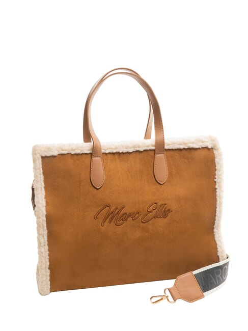 SHERPA Grand sac à main avec bandoulière cuir foncé - Sacs pour Femme