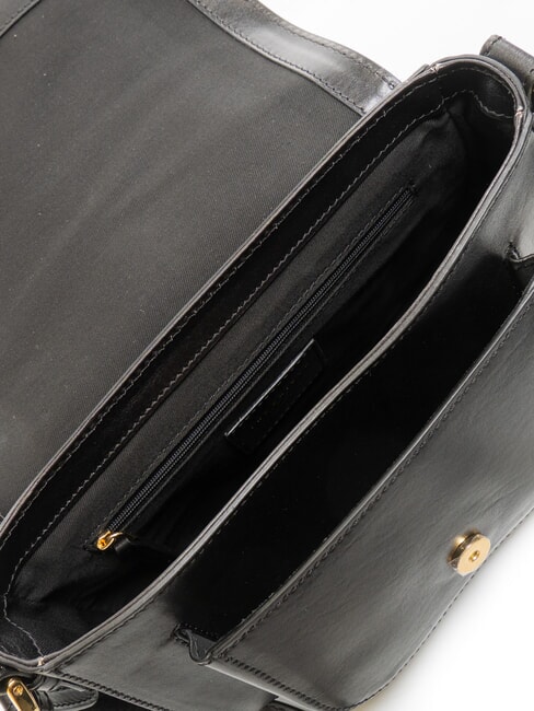 FAENTINA Grand sac &agrave; bandouli&egrave;re en cuir black Gold - Sacs pour Femme
