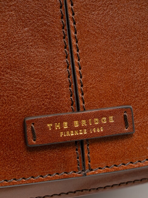 FAENTINA Grand sac &agrave; bandouli&egrave;re en cuir MARRON - Sacs pour Femme