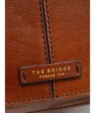 THE BRIDGE FAENTINA Grand sac &agrave; bandouli&egrave;re en cuir MARRON - Sacs pour Femme - 3