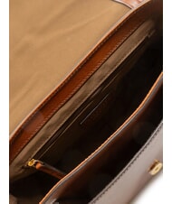 THE BRIDGE FAENTINA Grand sac &agrave; bandouli&egrave;re en cuir MARRON - Sacs pour Femme - 5