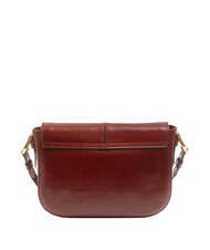 THE BRIDGE FAENTINA Grand sac &agrave; bandouli&egrave;re en cuir Chianti / Bordeaux / Or - Sacs pour Femme - 4