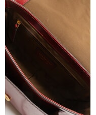 THE BRIDGE FAENTINA Grand sac &agrave; bandouli&egrave;re en cuir Chianti / Bordeaux / Or - Sacs pour Femme - 5
